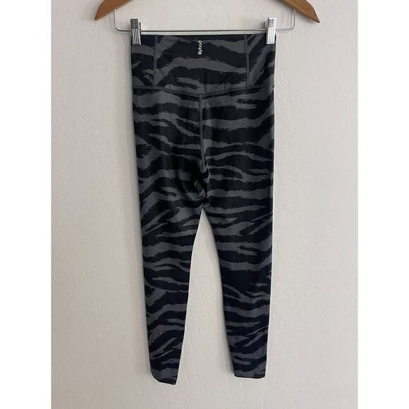 Lilybod XS Leggings Ariana Black & Gray Tiger High Rise Stretch Pants NEW - Picture 8 of 9